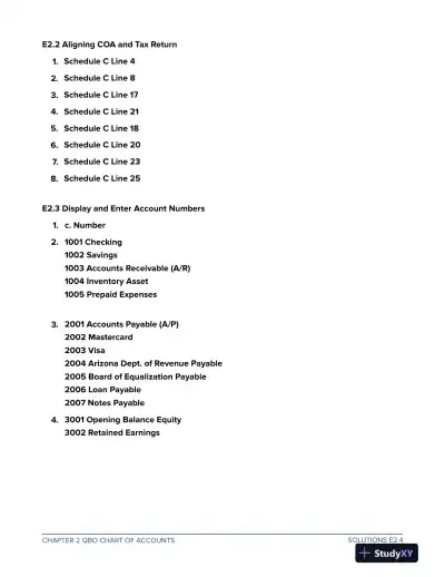 Solution Manual For Computer Accounting with QuickBooks Online, 2nd Edition - Page 15 preview image