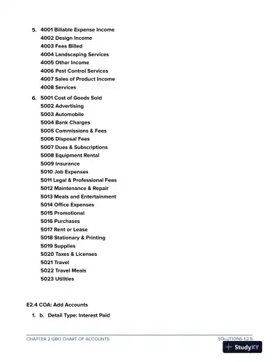 Solution Manual For Computer Accounting with QuickBooks Online, 2nd Edition - Page 16 preview image