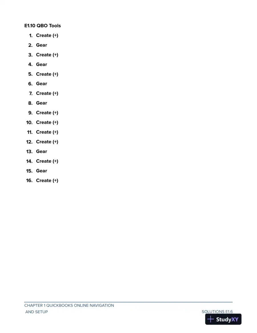 Solution Manual For Computer Accounting with QuickBooks Online, 2nd Edition, page 7