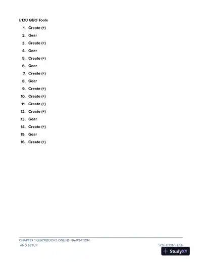 Solution Manual For Computer Accounting with QuickBooks Online, 2nd Edition - Page 7 preview image