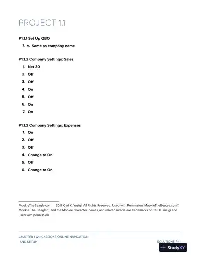 Solution Manual For Computer Accounting with QuickBooks Online, 2nd Edition - Page 9 preview image
