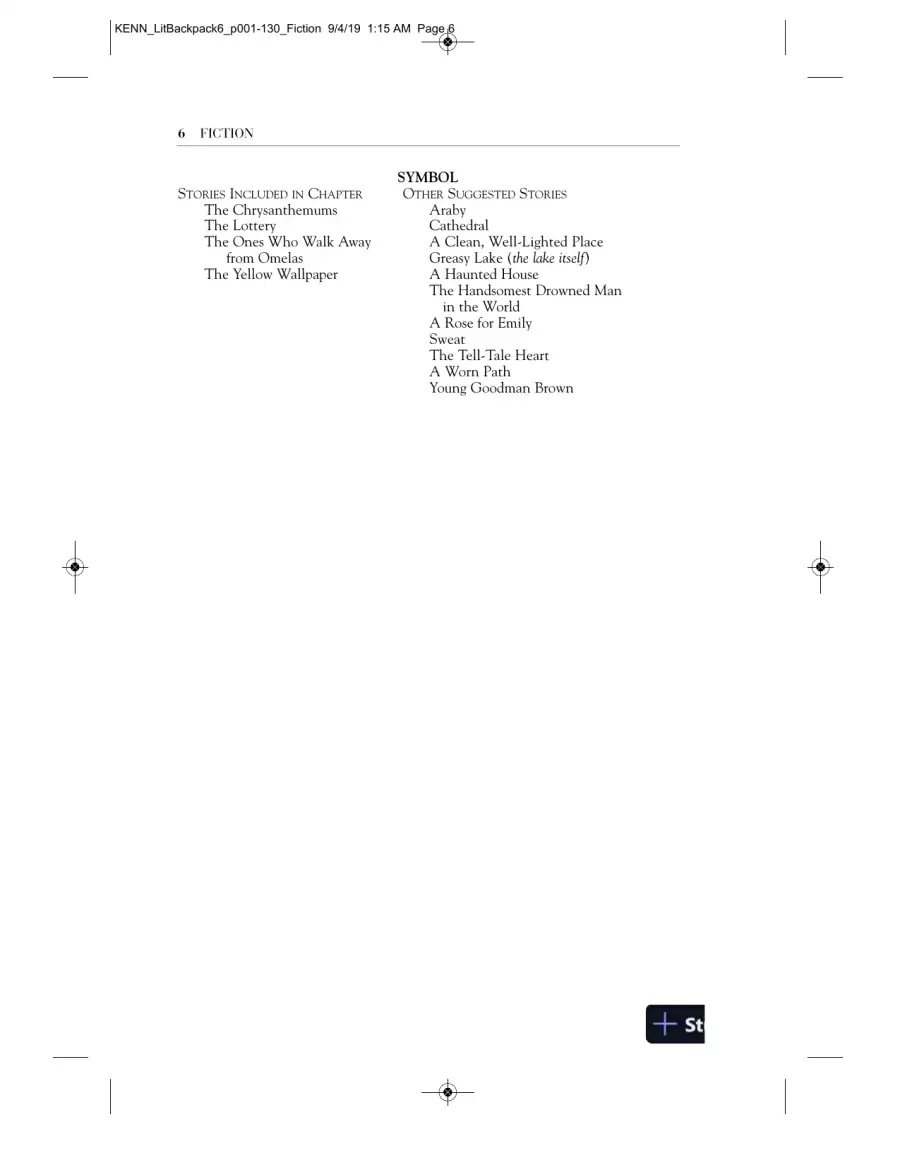 Backpack Literature: An Introduction to Fiction, Poetry, Drama, and Writing, 6th Edition Solution Manual, page 10