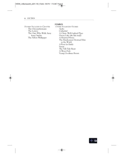 Backpack Literature: An Introduction to Fiction, Poetry, Drama, and Writing, 6th Edition Solution Manual - Page 10 preview image