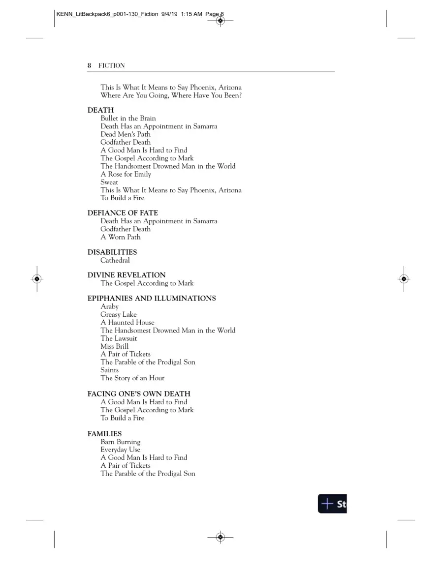 Backpack Literature: An Introduction to Fiction, Poetry, Drama, and Writing, 6th Edition Solution Manual, page 12