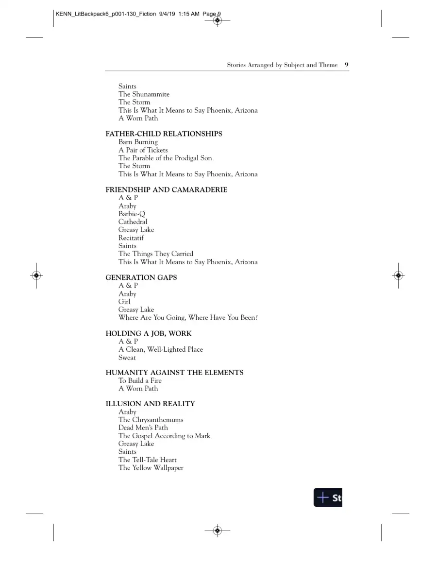 Backpack Literature: An Introduction to Fiction, Poetry, Drama, and Writing, 6th Edition Solution Manual, page 13