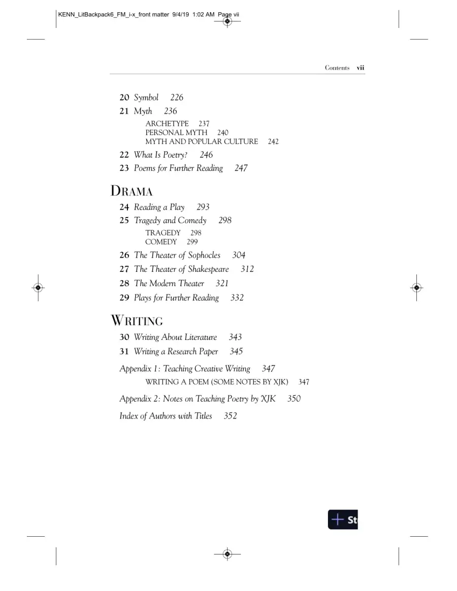 Backpack Literature: An Introduction to Fiction, Poetry, Drama, and Writing, 6th Edition Solution Manual, page 5