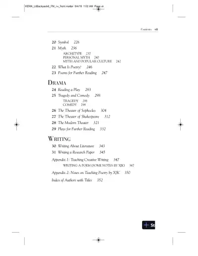 Backpack Literature: An Introduction to Fiction, Poetry, Drama, and Writing, 6th Edition Solution Manual - Page 5 preview image