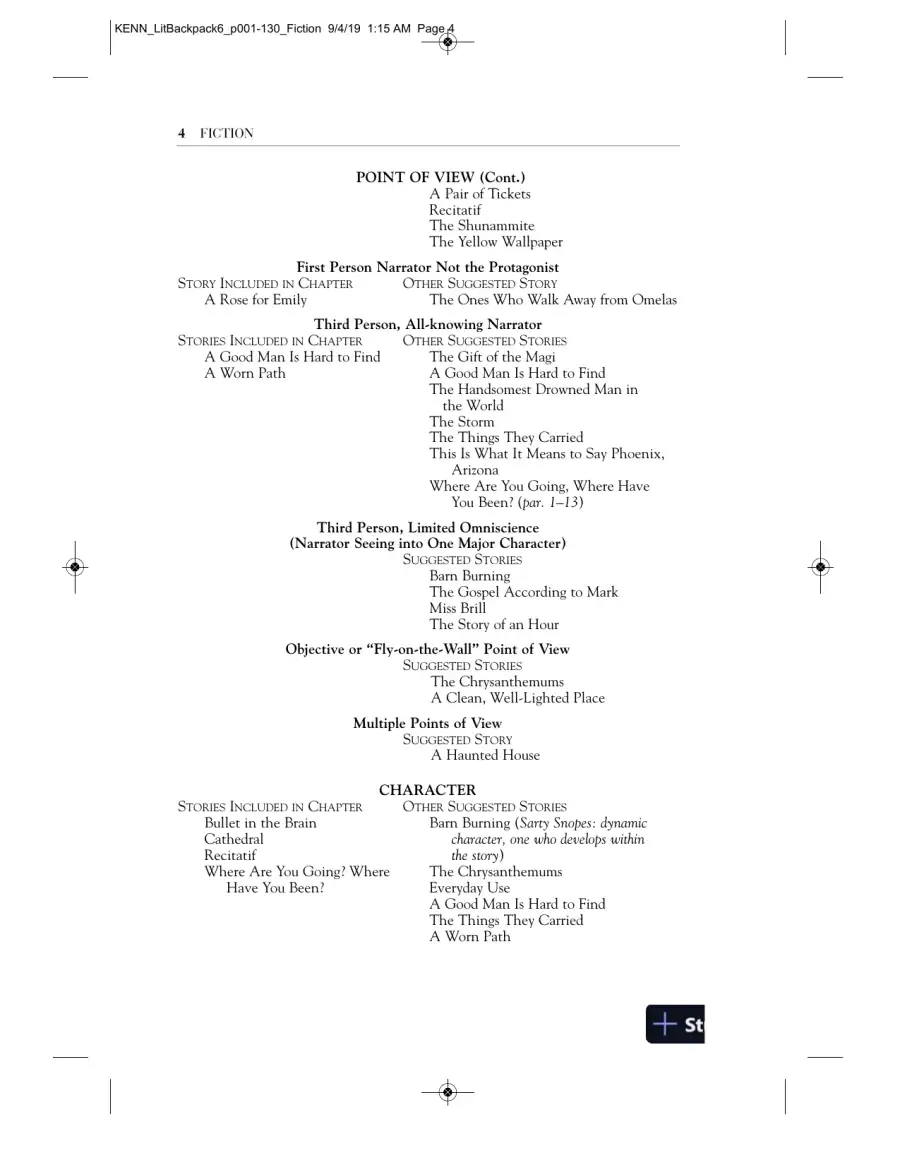 Backpack Literature: An Introduction to Fiction, Poetry, Drama, and Writing, 6th Edition Solution Manual, page 8