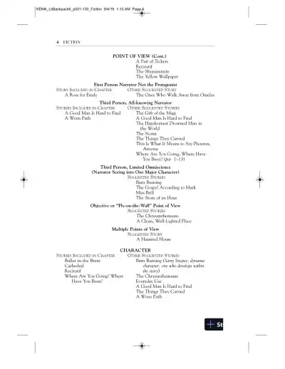 Backpack Literature: An Introduction to Fiction, Poetry, Drama, and Writing, 6th Edition Solution Manual - Page 8 preview image