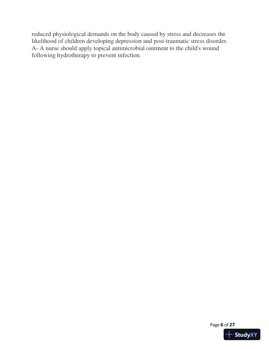 2023-2024 ATI Peds Proctored Final Exam with Answers (60 Solved Questions), page 16