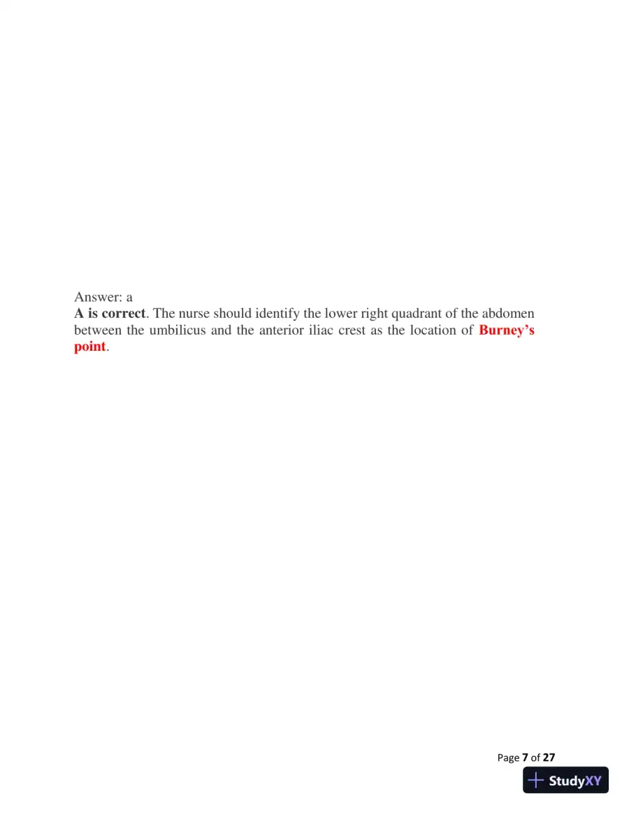 2023-2024 ATI Peds Proctored Final Exam with Answers (60 Solved Questions), page 8
