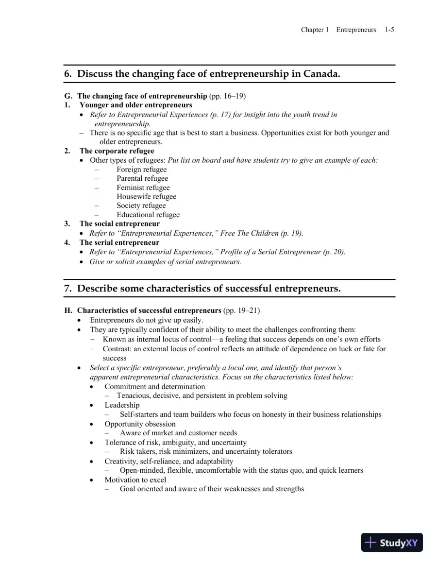 Small Business Management, Sixth Canadian Edition Solution Manual, page 11