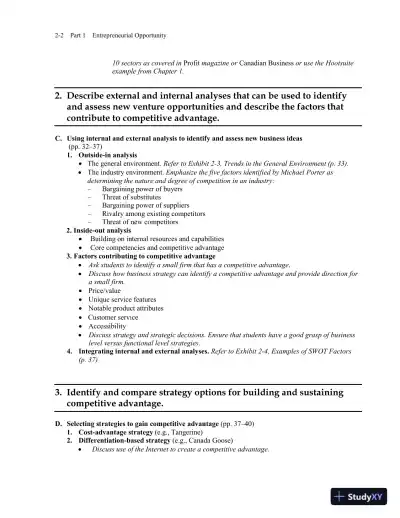 Small Business Management, Sixth Canadian Edition Solution Manual - Page 16 preview image
