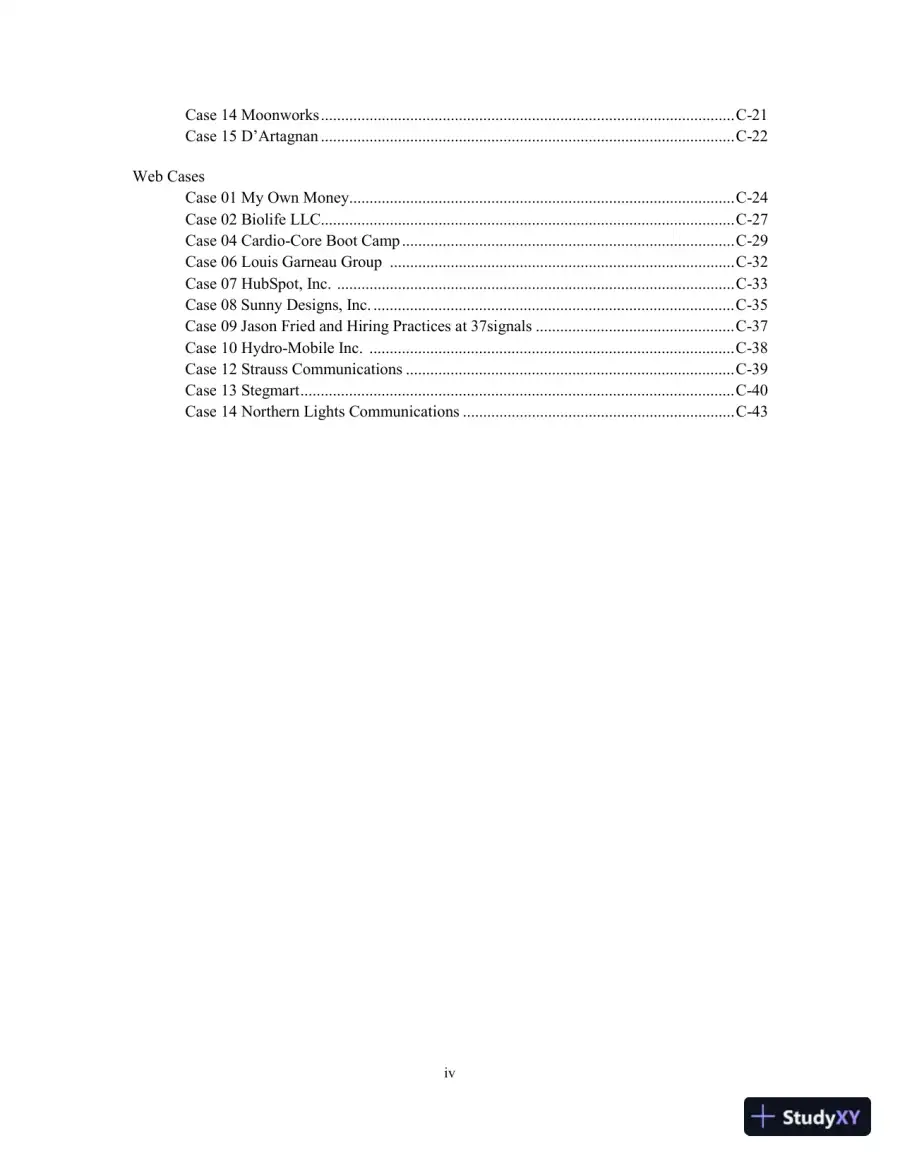 Small Business Management, Sixth Canadian Edition Solution Manual, page 4