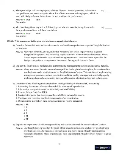 Introduction To Managerial Accounting, Fifth Canadian Edition Test Bank - Page 11 preview image
