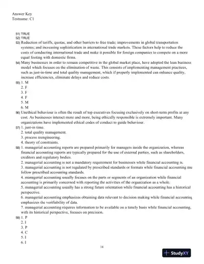 Introduction To Managerial Accounting, Fifth Canadian Edition Test Bank - Page 15 preview image