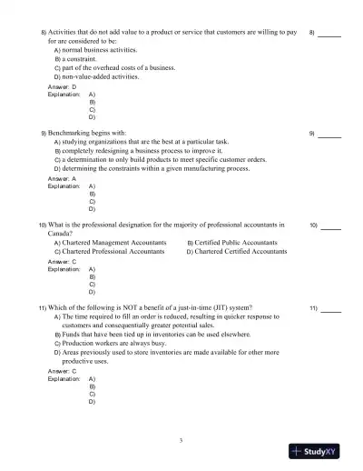 Introduction To Managerial Accounting, Fifth Canadian Edition Test Bank - Page 4 preview image