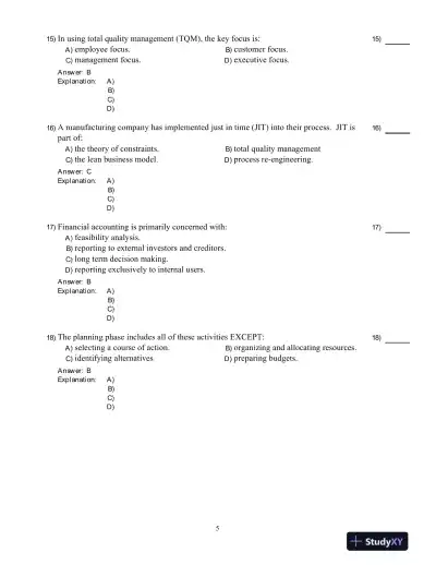 Introduction To Managerial Accounting, Fifth Canadian Edition Test Bank - Page 6 preview image