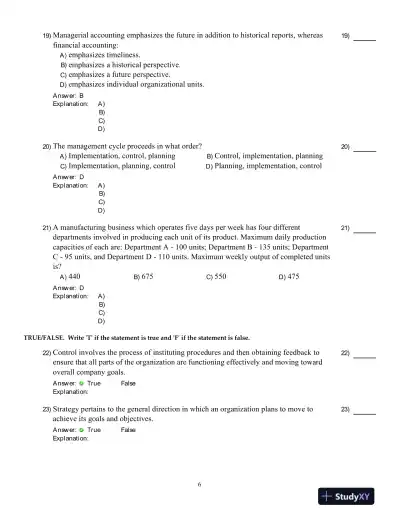 Introduction To Managerial Accounting, Fifth Canadian Edition Test Bank - Page 7 preview image