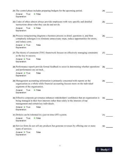 Introduction To Managerial Accounting, Fifth Canadian Edition Test Bank - Page 8 preview image