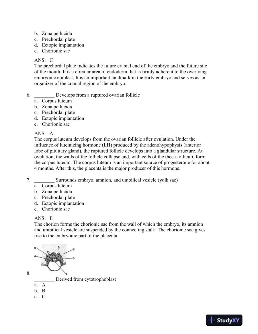 The Developing Human: Clinically Oriented Embryology, 9th Edition Test Bank, page 14