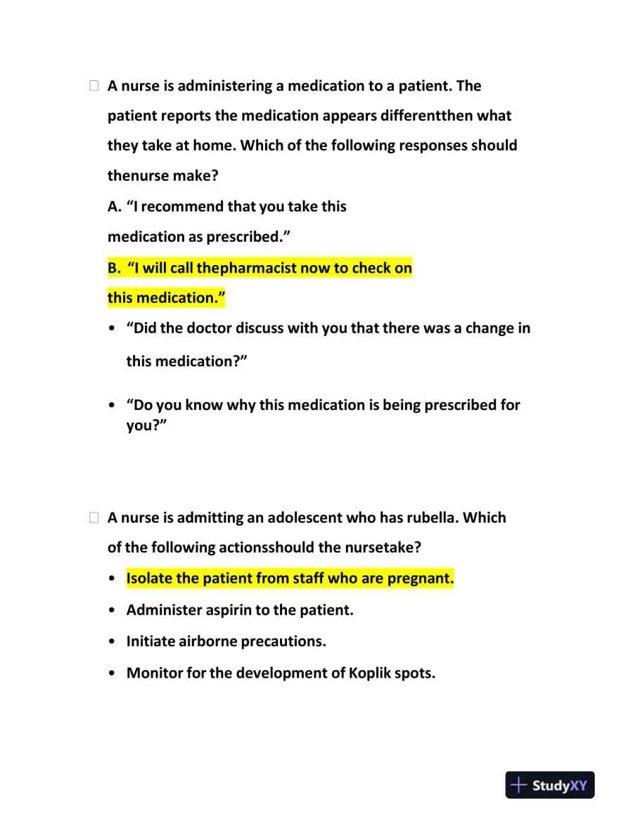 2023-2024 ATI RN Clinical Analysis Comprehensive Predictor Exam With Answers (173 Solved Questions), page 13