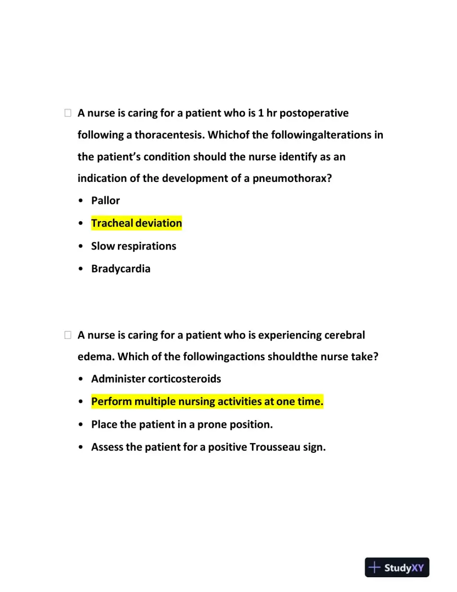 2023-2024 ATI RN Clinical Analysis Comprehensive Predictor Exam With Answers (173 Solved Questions), page 15