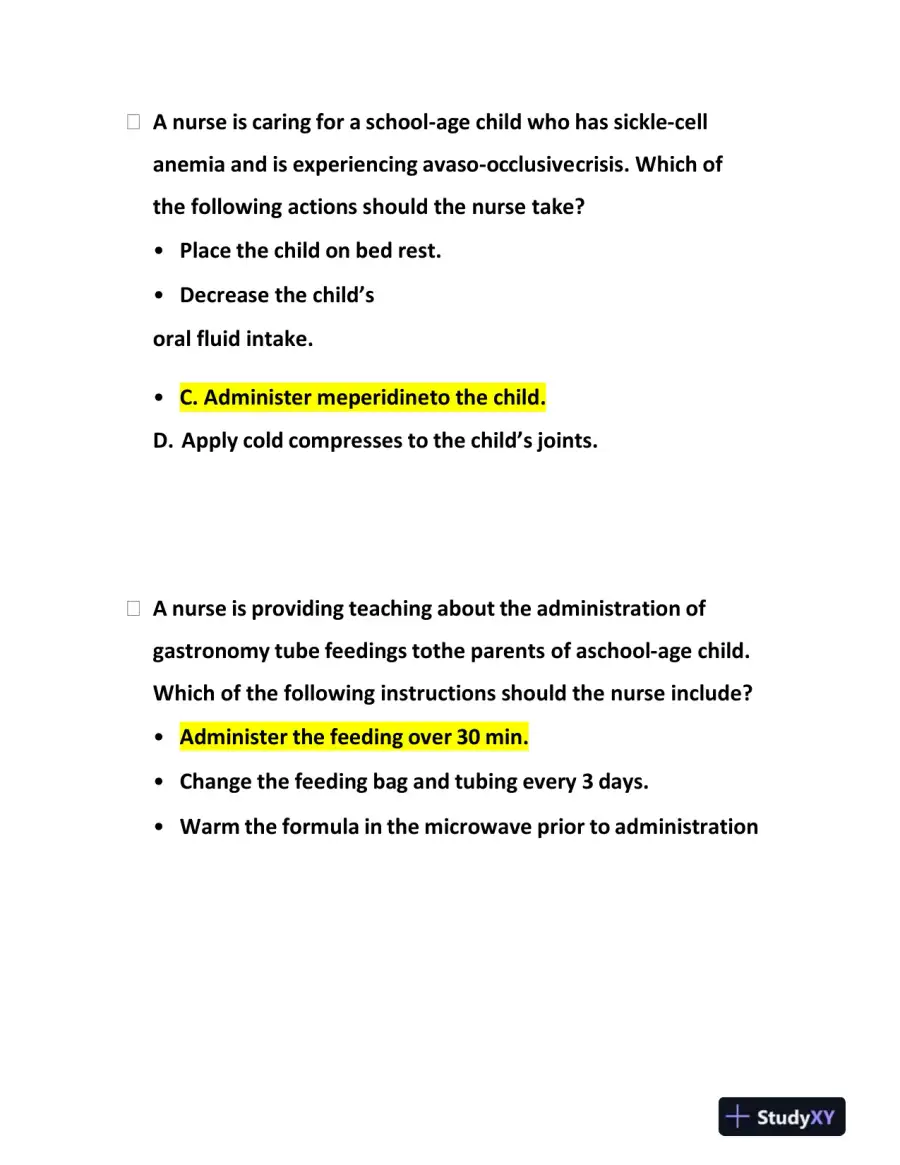 2023-2024 ATI RN Clinical Analysis Comprehensive Predictor Exam With Answers (173 Solved Questions), page 16