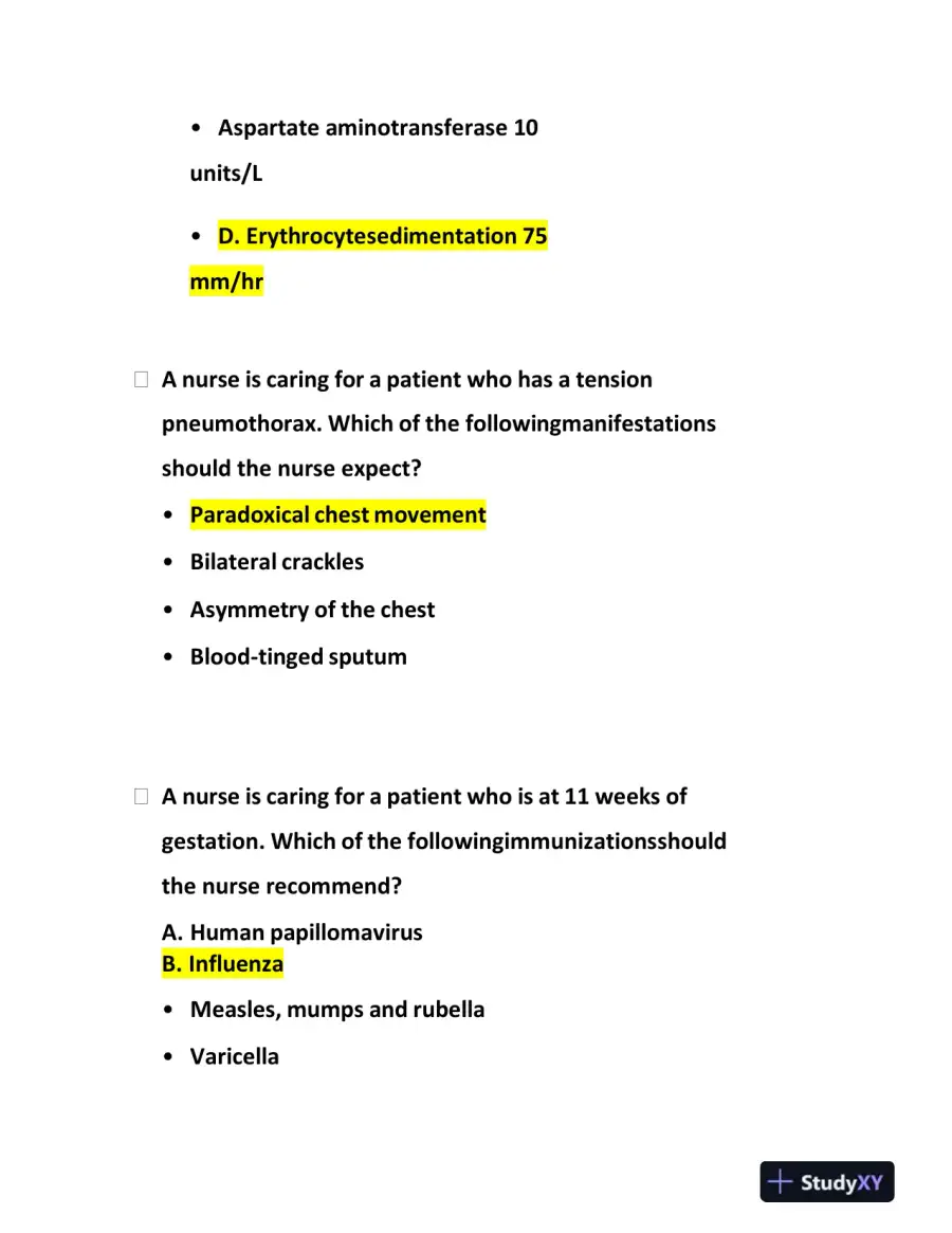 2023-2024 ATI RN Clinical Analysis Comprehensive Predictor Exam With Answers (173 Solved Questions), page 4