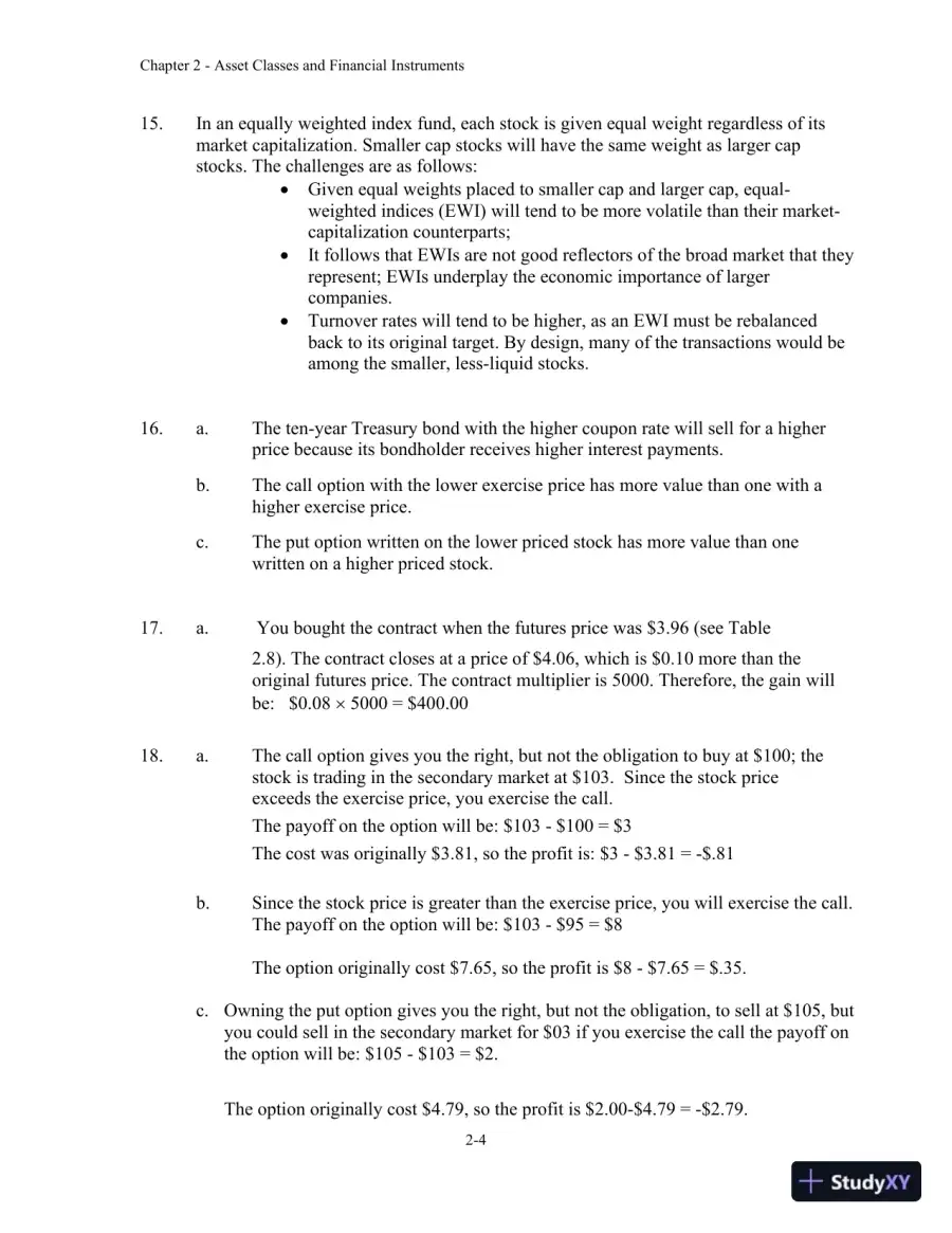 Solution Manual For Investments, 12th Edition, page 11