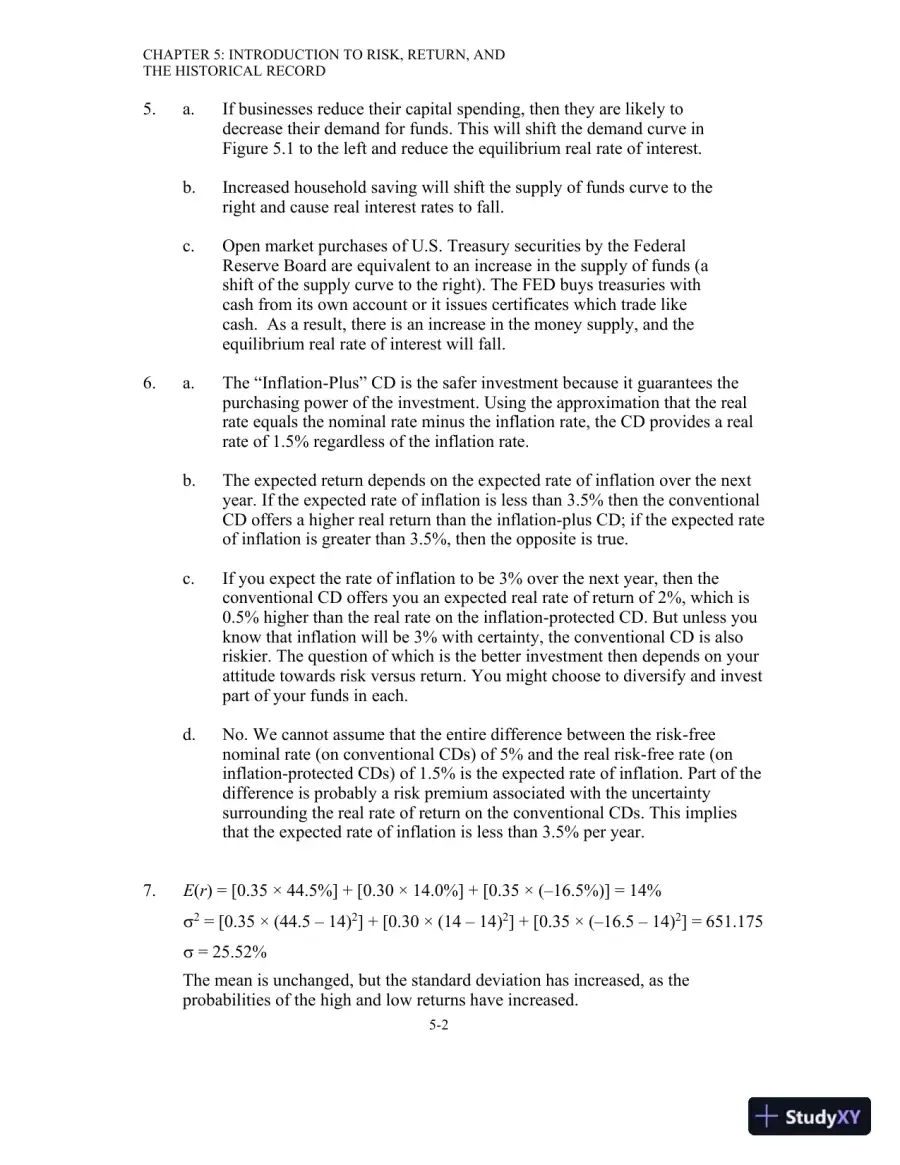 Solution Manual For Investments, 12th Edition, page 28