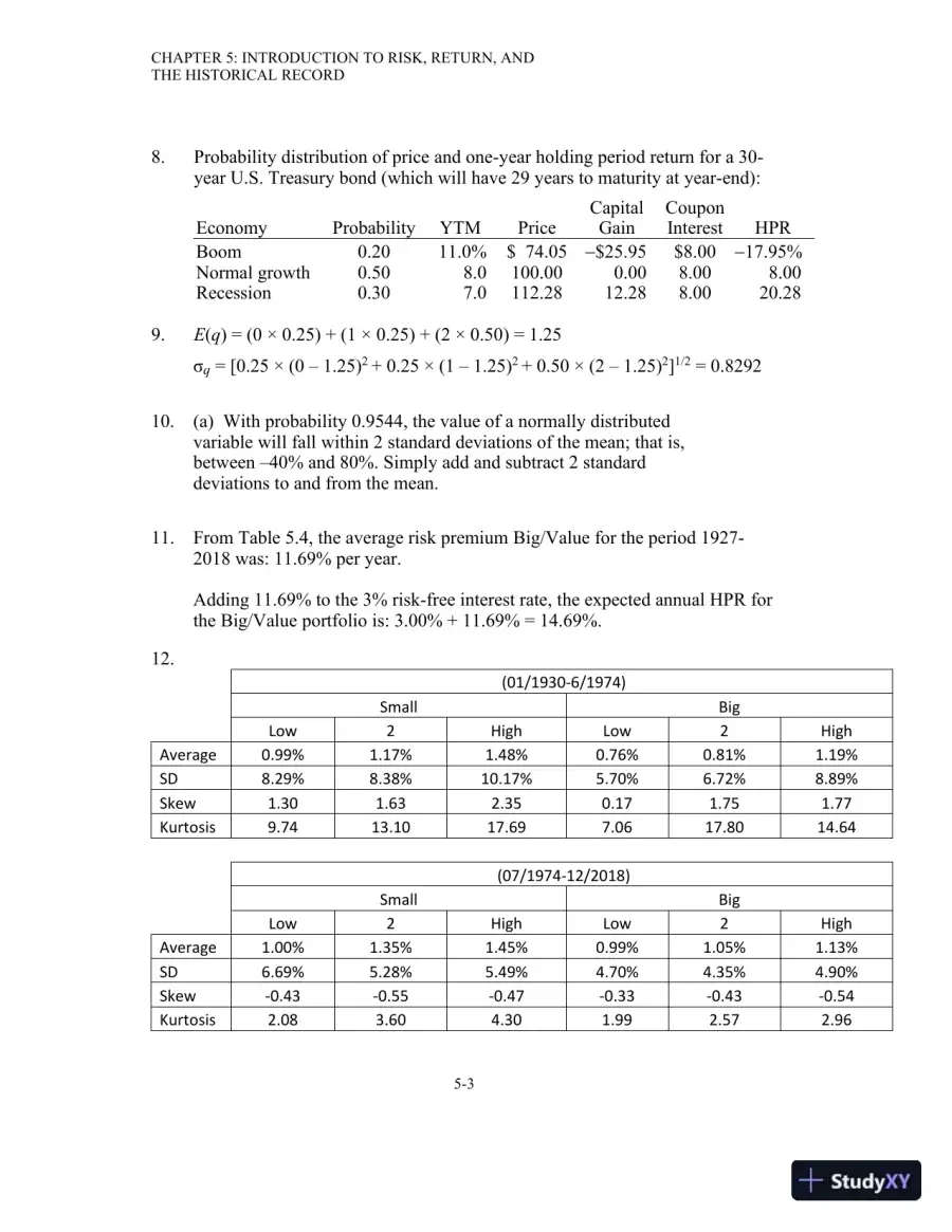 Solution Manual For Investments, 12th Edition, page 29