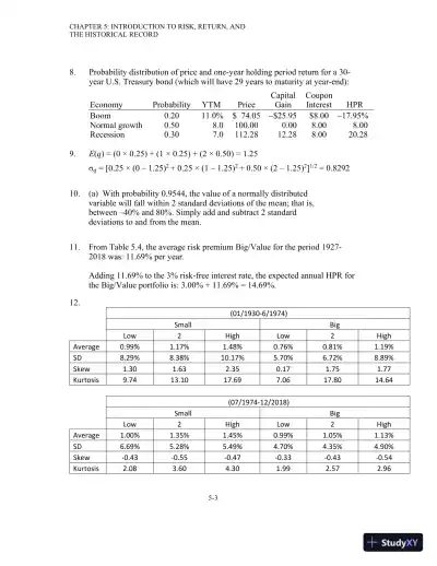 Solution Manual For Investments, 12th Edition - Page 29 preview image