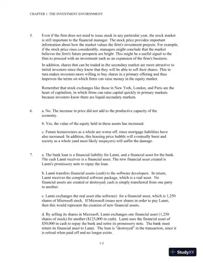 Solution Manual For Investments, 12th Edition - Page 3 preview image