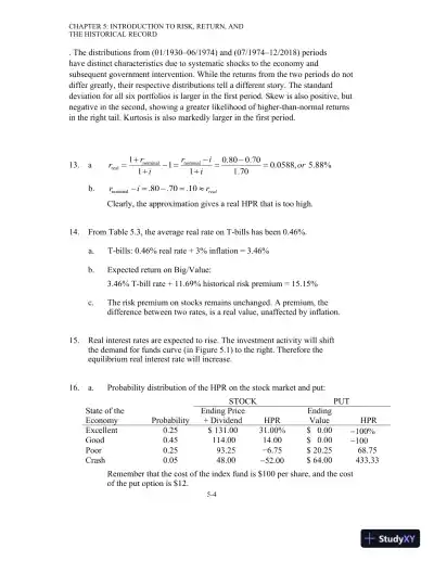 Solution Manual For Investments, 12th Edition - Page 30 preview image