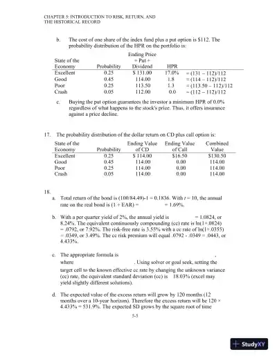 Solution Manual For Investments, 12th Edition - Page 31 preview image