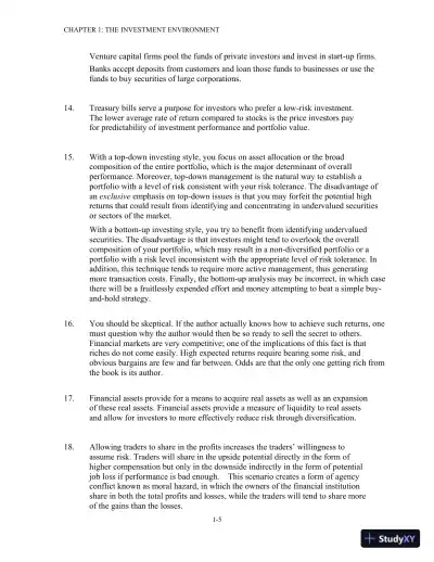 Solution Manual For Investments, 12th Edition - Page 6 preview image