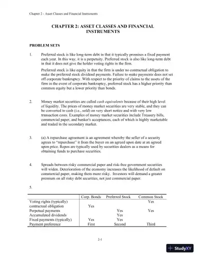 Solution Manual For Investments, 12th Edition - Page 8 preview image