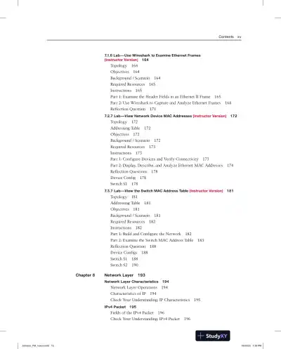 Solution Manual for Introduction to Networks Labs and Study Guide (CCNAv7) - Page 11 preview image