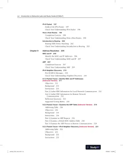 Solution Manual for Introduction to Networks Labs and Study Guide (CCNAv7) - Page 12 preview image