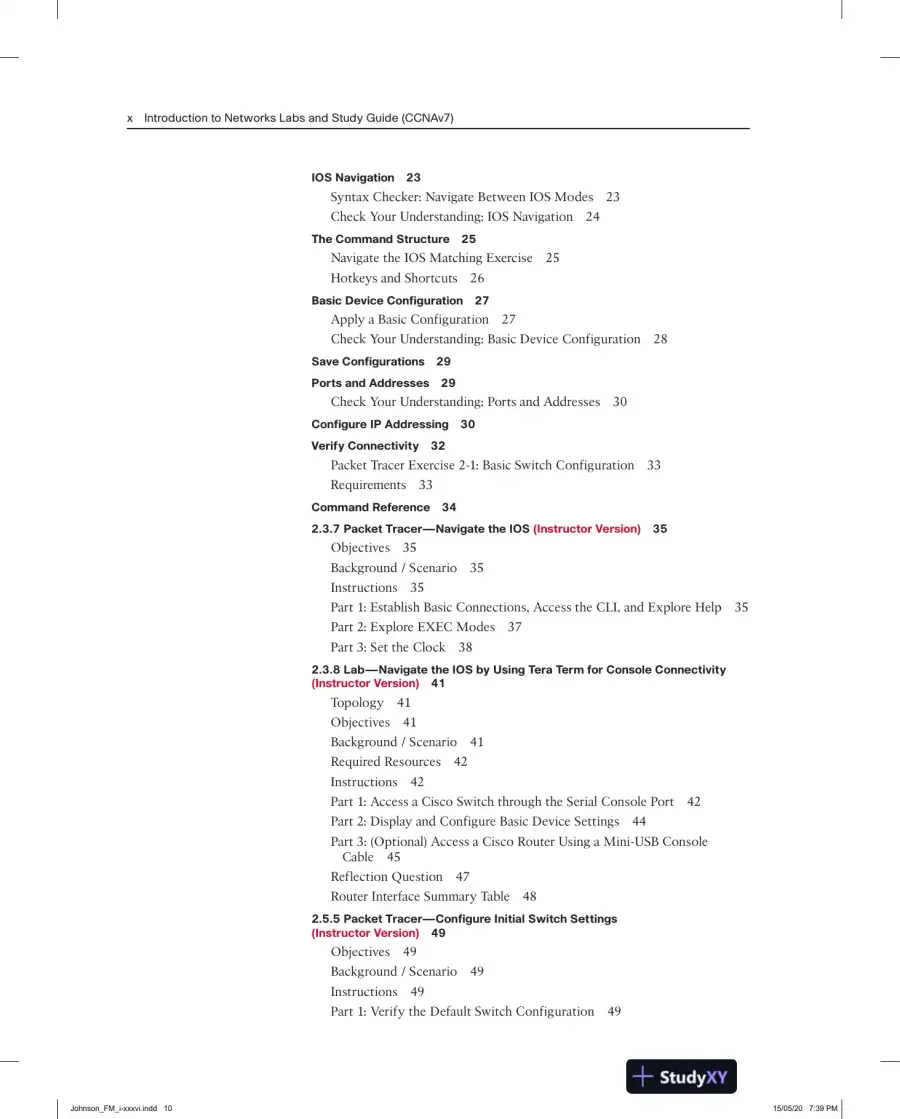 Solution Manual for Introduction to Networks Labs and Study Guide (CCNAv7), page 6