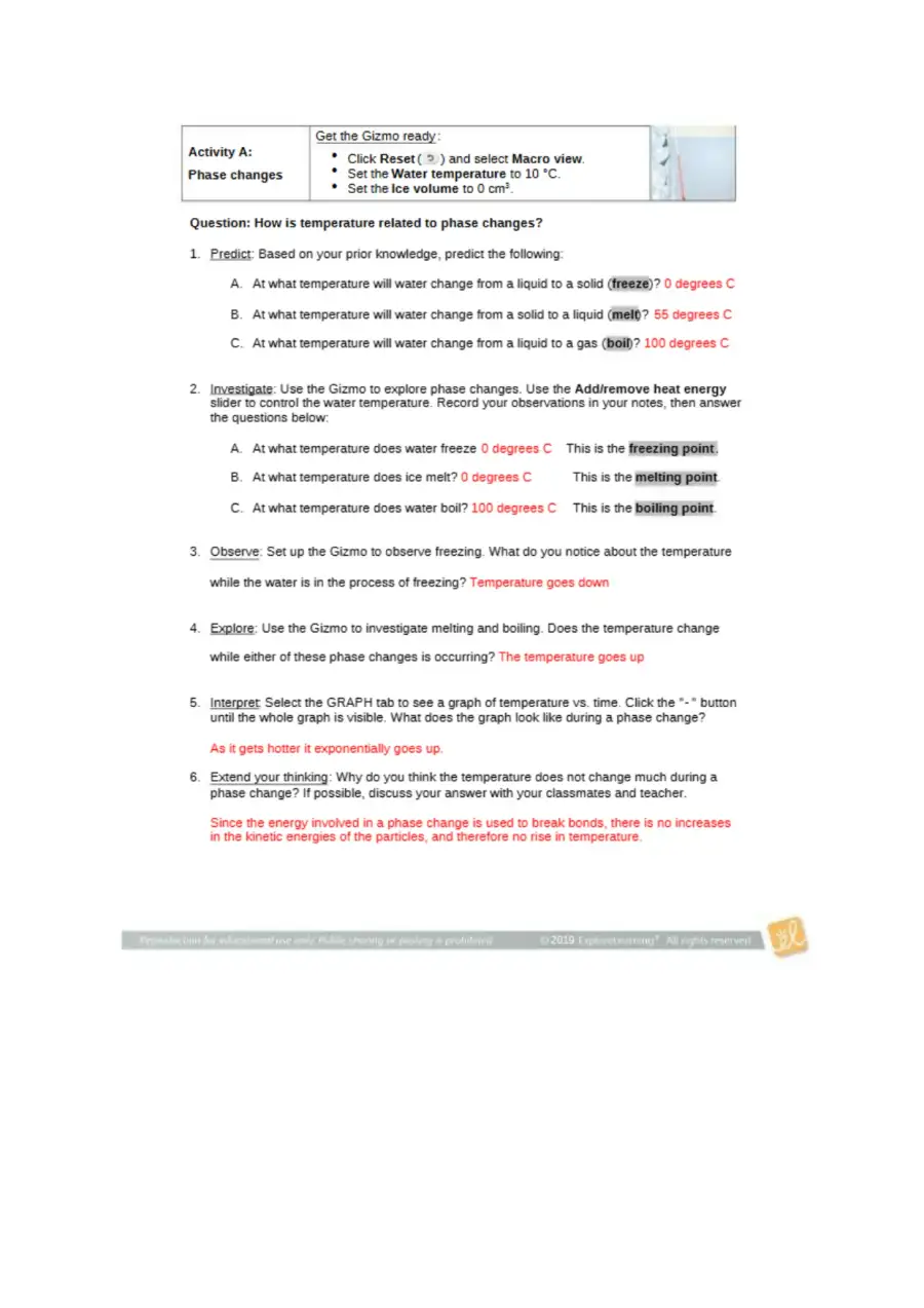 Understanding Phase Changes, page 2