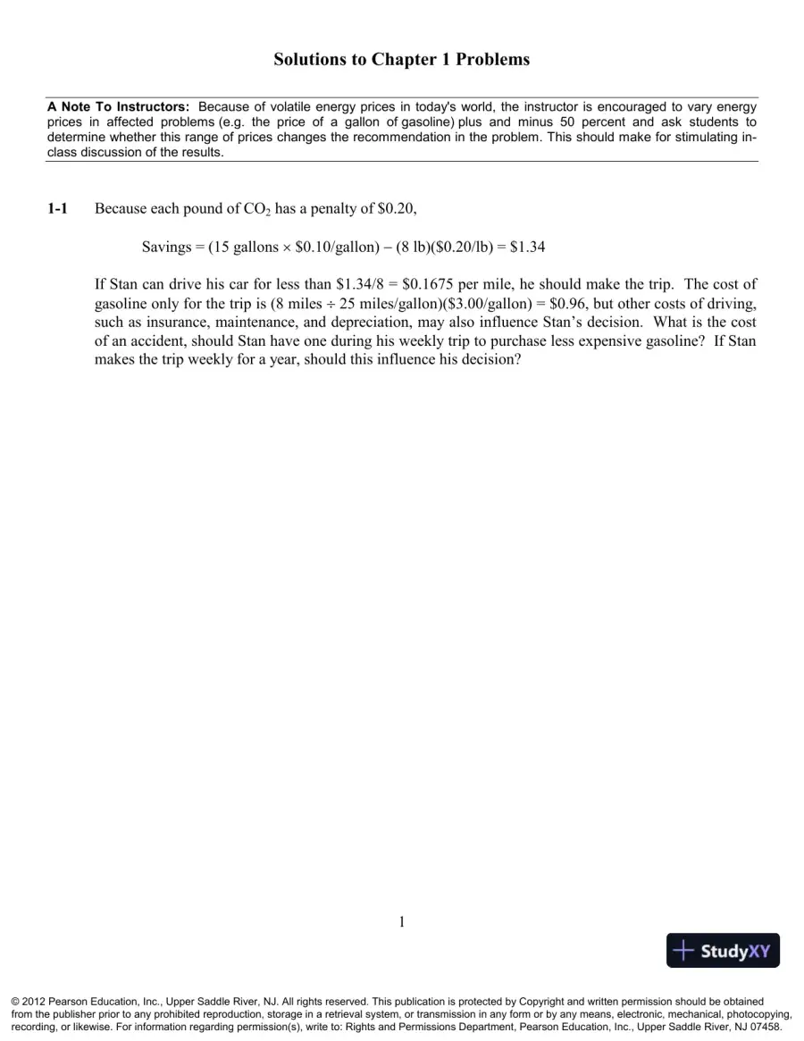Solution Manual For Engineering Economy, 15th Edition, page 3