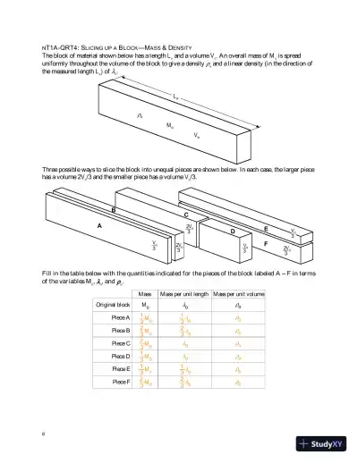 Solution Manual for Newtonian Tasks Inspired by Physics Education Research: nTIPERs, 1st Edition - Page 10 preview image