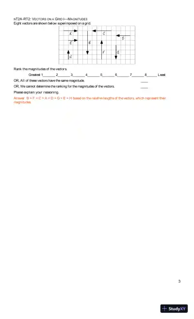 Solution Manual for Newtonian Tasks Inspired by Physics Education Research: nTIPERs, 1st Edition - Page 16 preview image