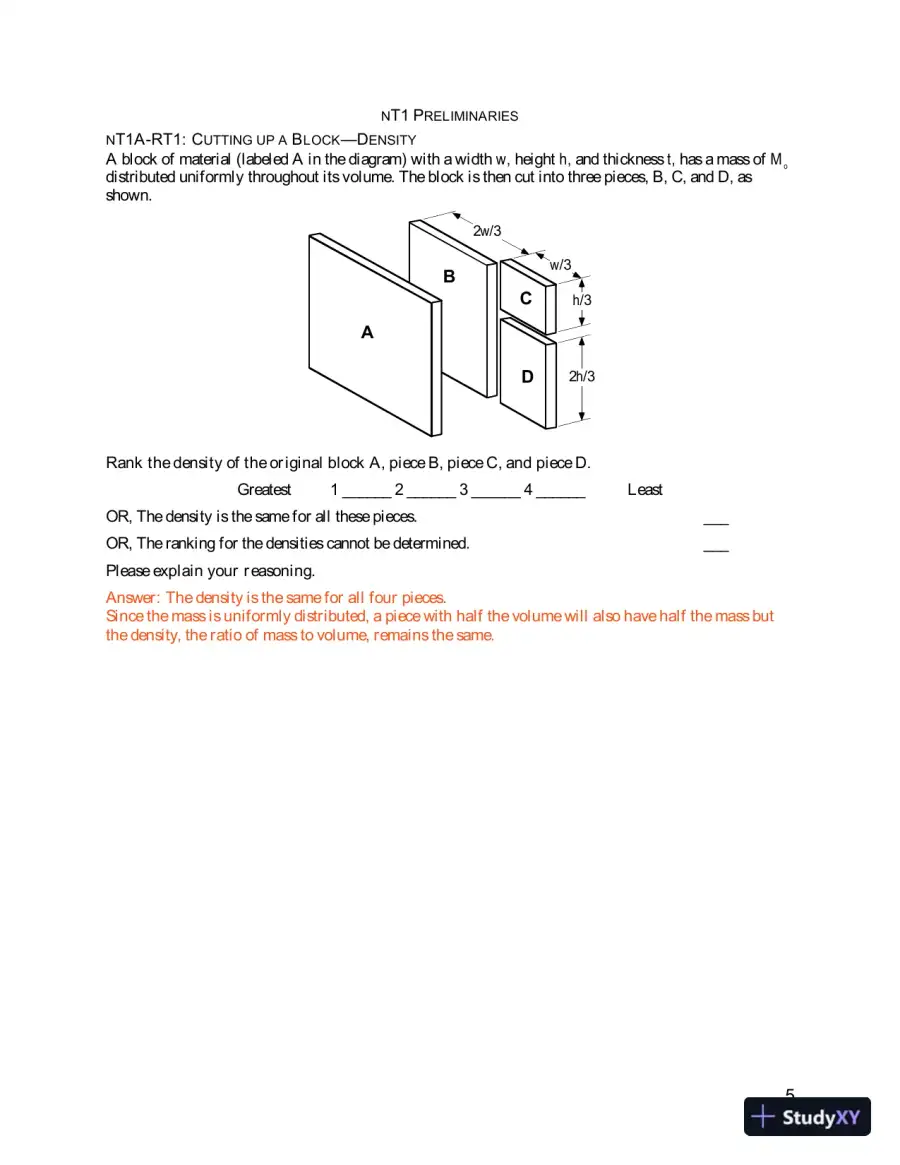 Solution Manual for Newtonian Tasks Inspired by Physics Education Research: nTIPERs, 1st Edition, page 7