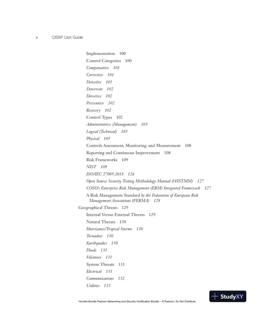 CISSP Cert Guide (2022), page 12