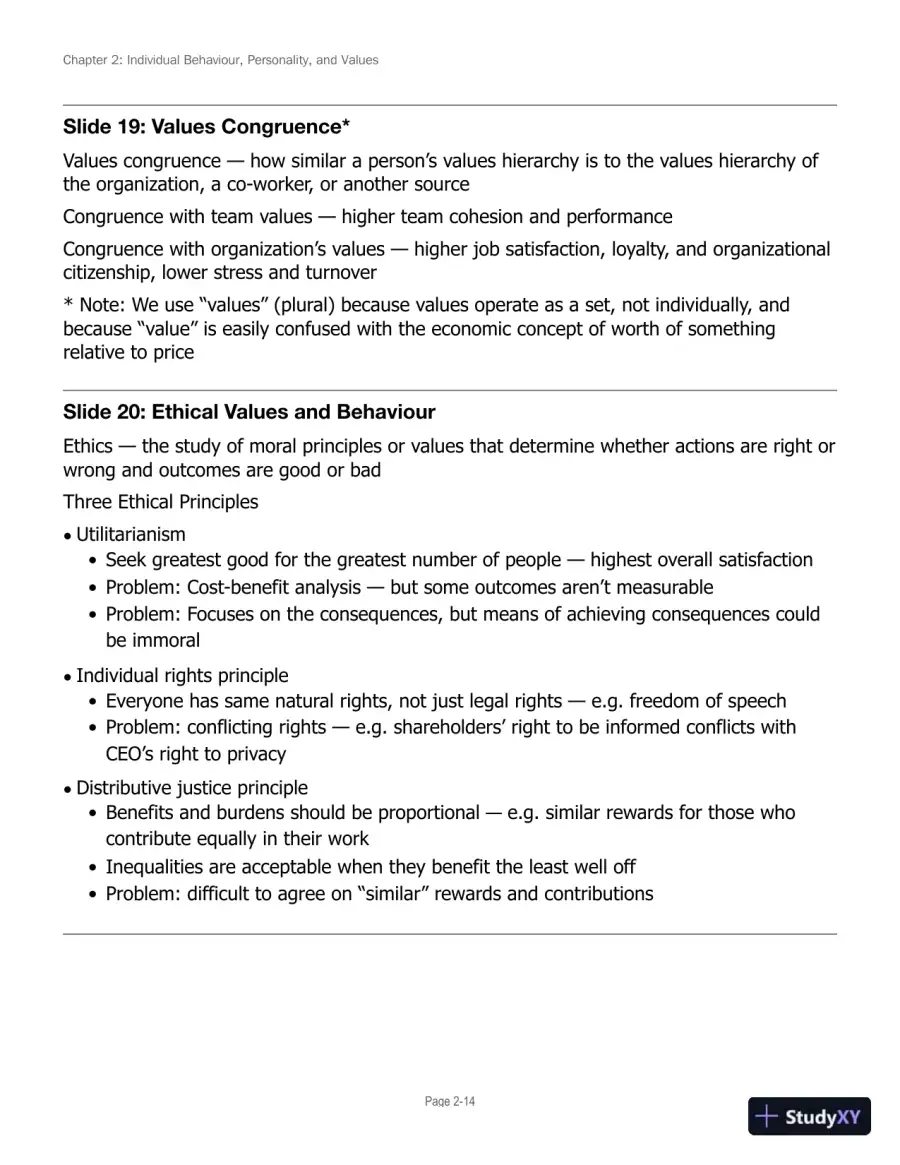 Lecture Notes for Canadian Organizational Behaviour, 10th Edition, page 30