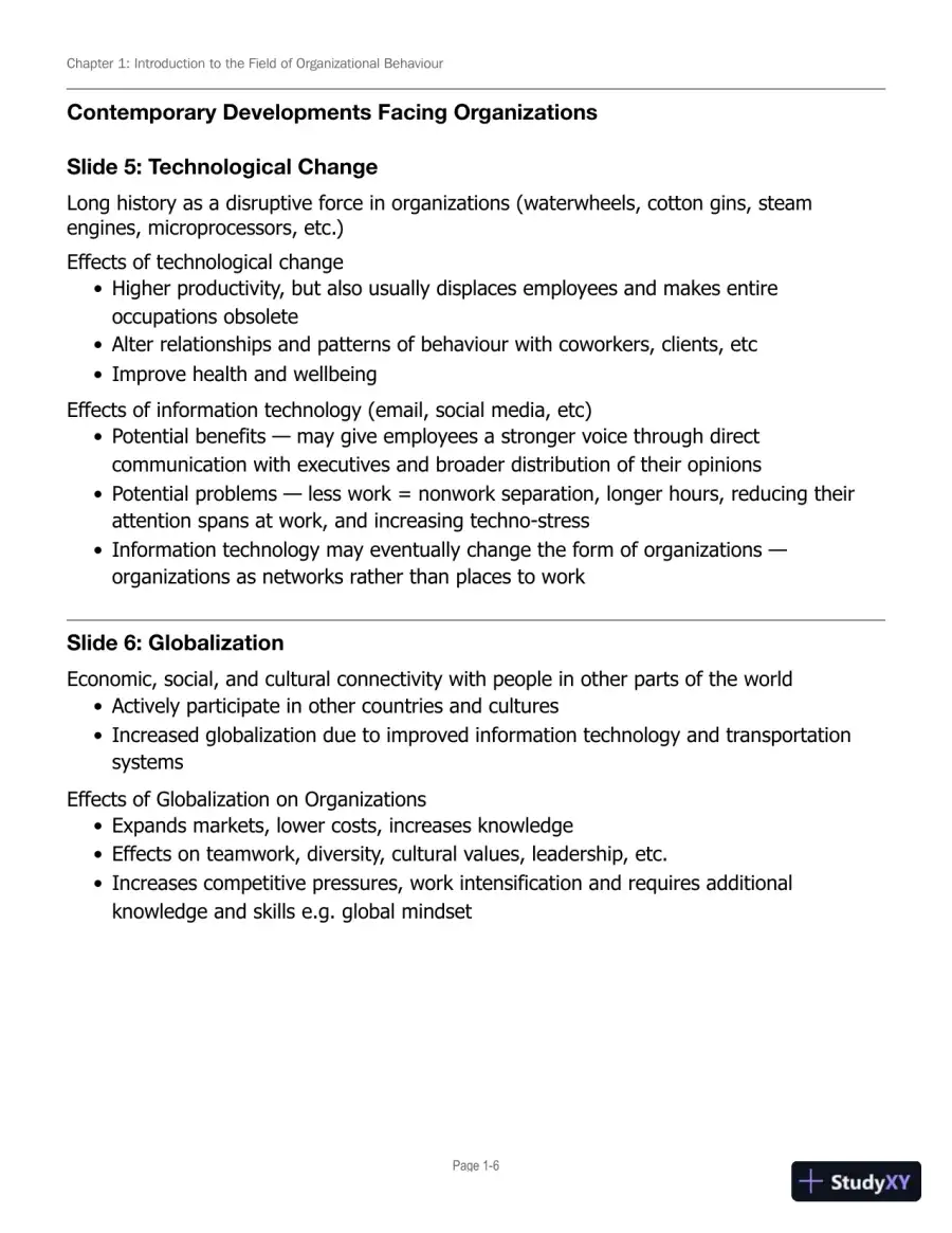 Lecture Notes for Canadian Organizational Behaviour, 10th Edition, page 7