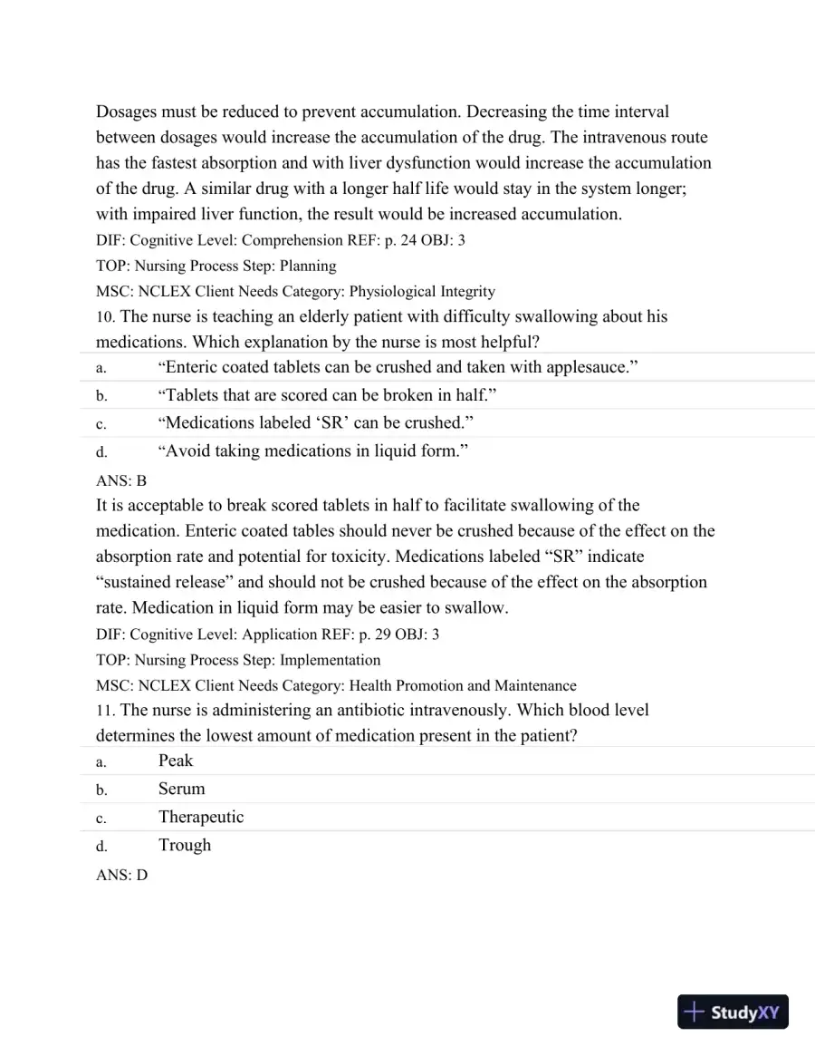 Test Bank For Basic Pharmacology For Nurses, 16e, 16th Edition, page 24